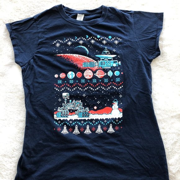 π3 for $15π "Ugly Holiday Sweater" Space Tee - Picture 6 of 11